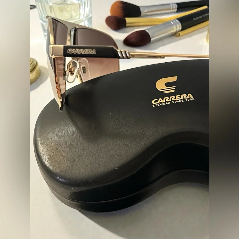 UNISEXY CARRERA AVIATOR 1043/S 2M2 BLACK/GOLD SUNGLASSES